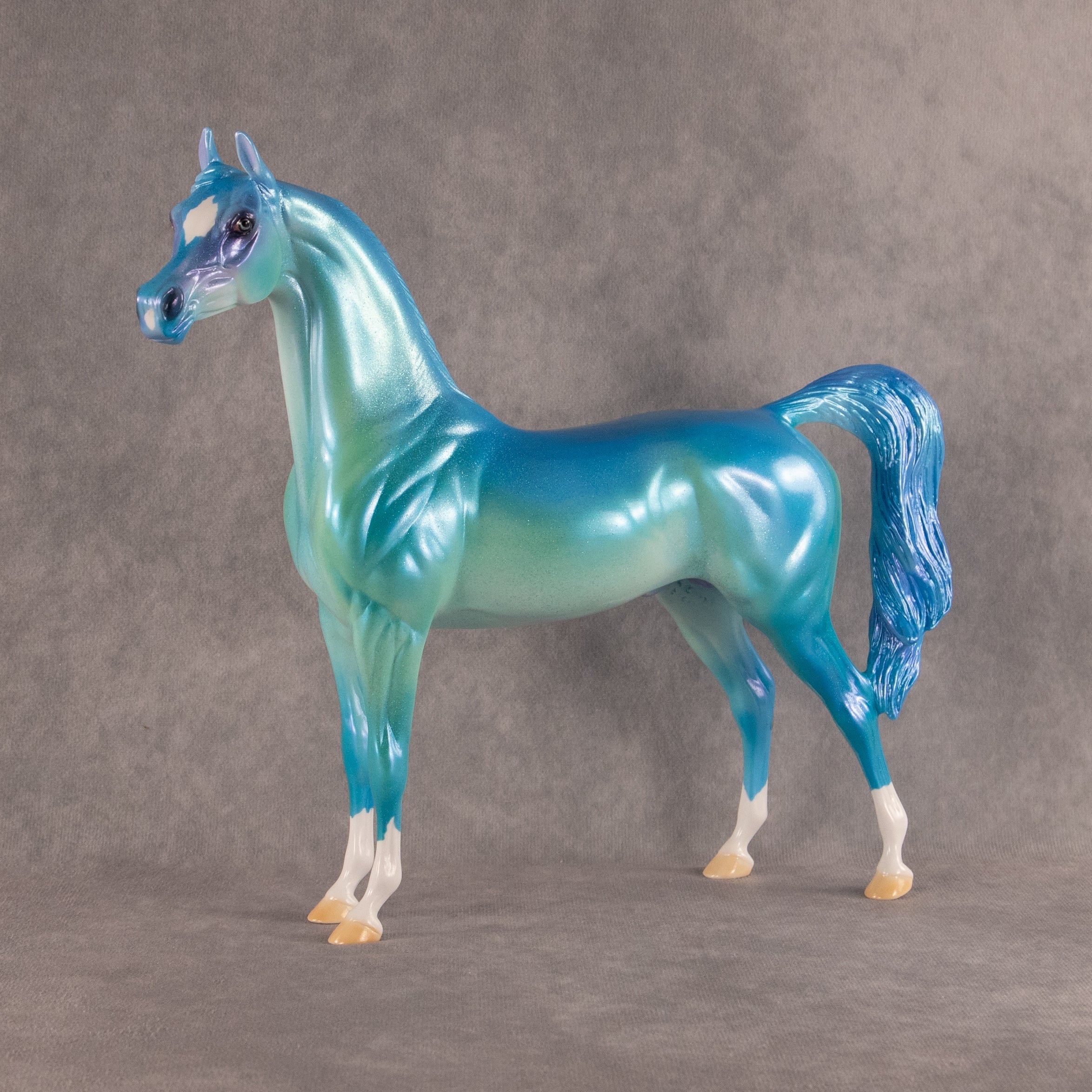 Blue Raspberry Slushie OOAK Arabian Stallion by Erin Corbett EQ26