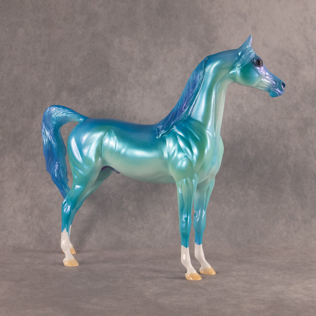 Blue Raspberry Slushie OOAK Arabian Stallion by Erin Corbett EQ26