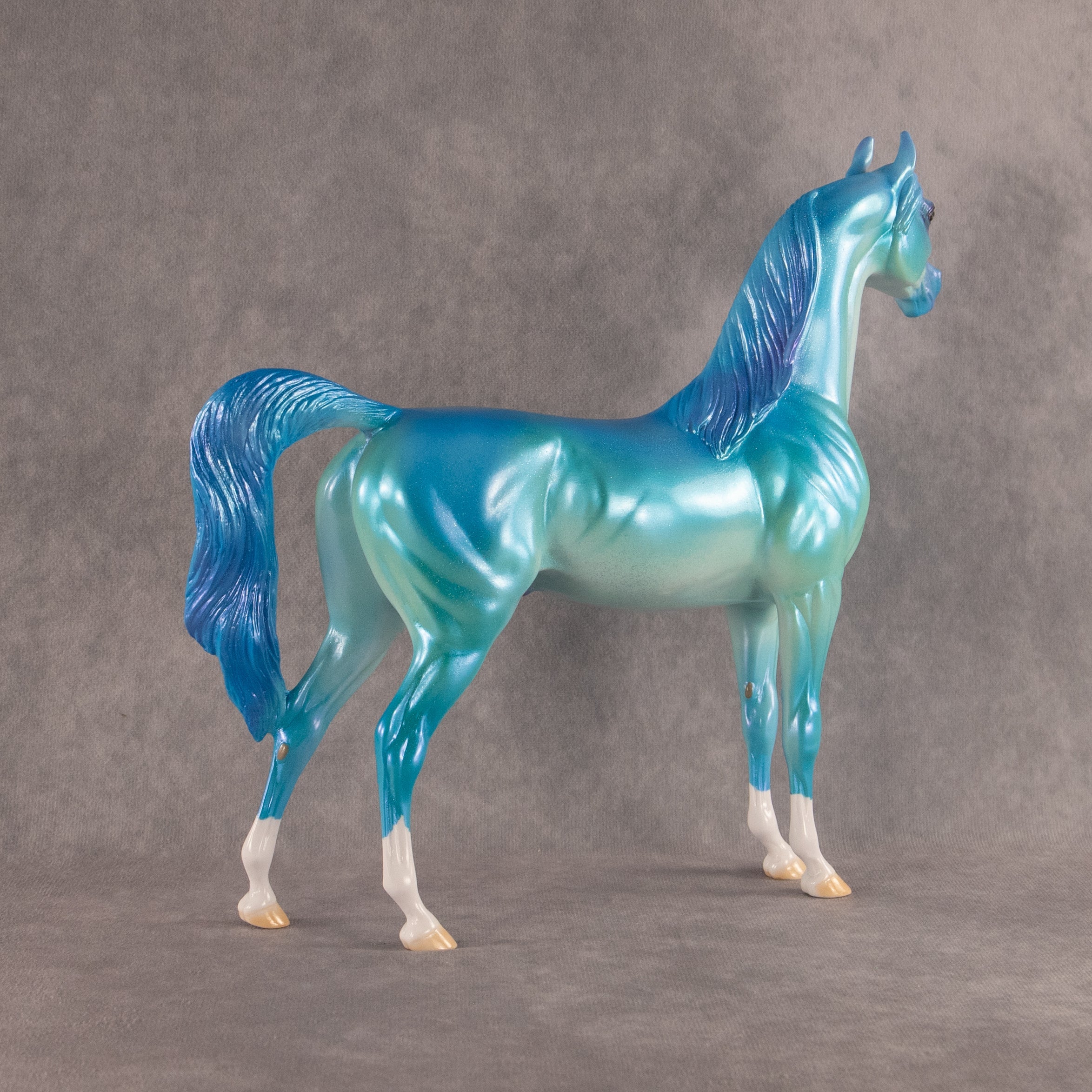 Blue Raspberry Slushie OOAK Arabian Stallion by Erin Corbett EQ26