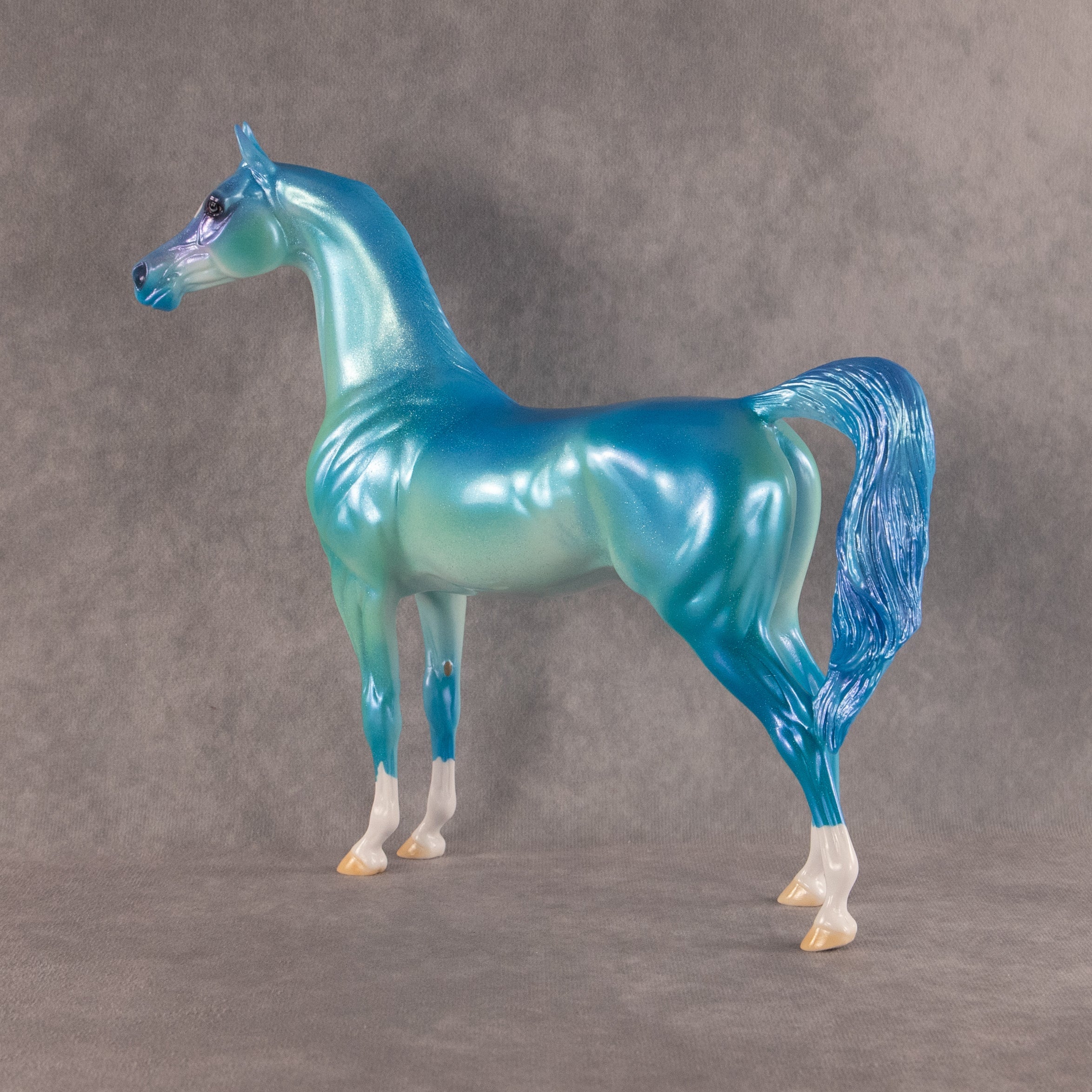 Blue Raspberry Slushie OOAK Arabian Stallion by Erin Corbett EQ26