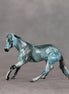 Blue Razz OOAK Chip Cutting Horse by Julie Keim VV26