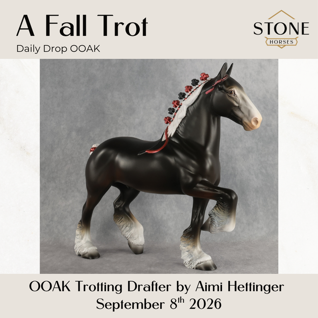 A Fall Trot OOAK Trotting Drafter by Aimi Hettinger DDOOAKs26