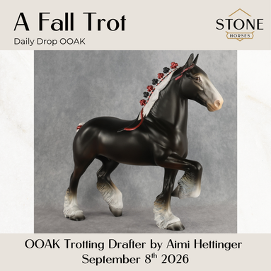 A Fall Trot OOAK Trotting Drafter by Aimi Hettinger DDOOAKs26