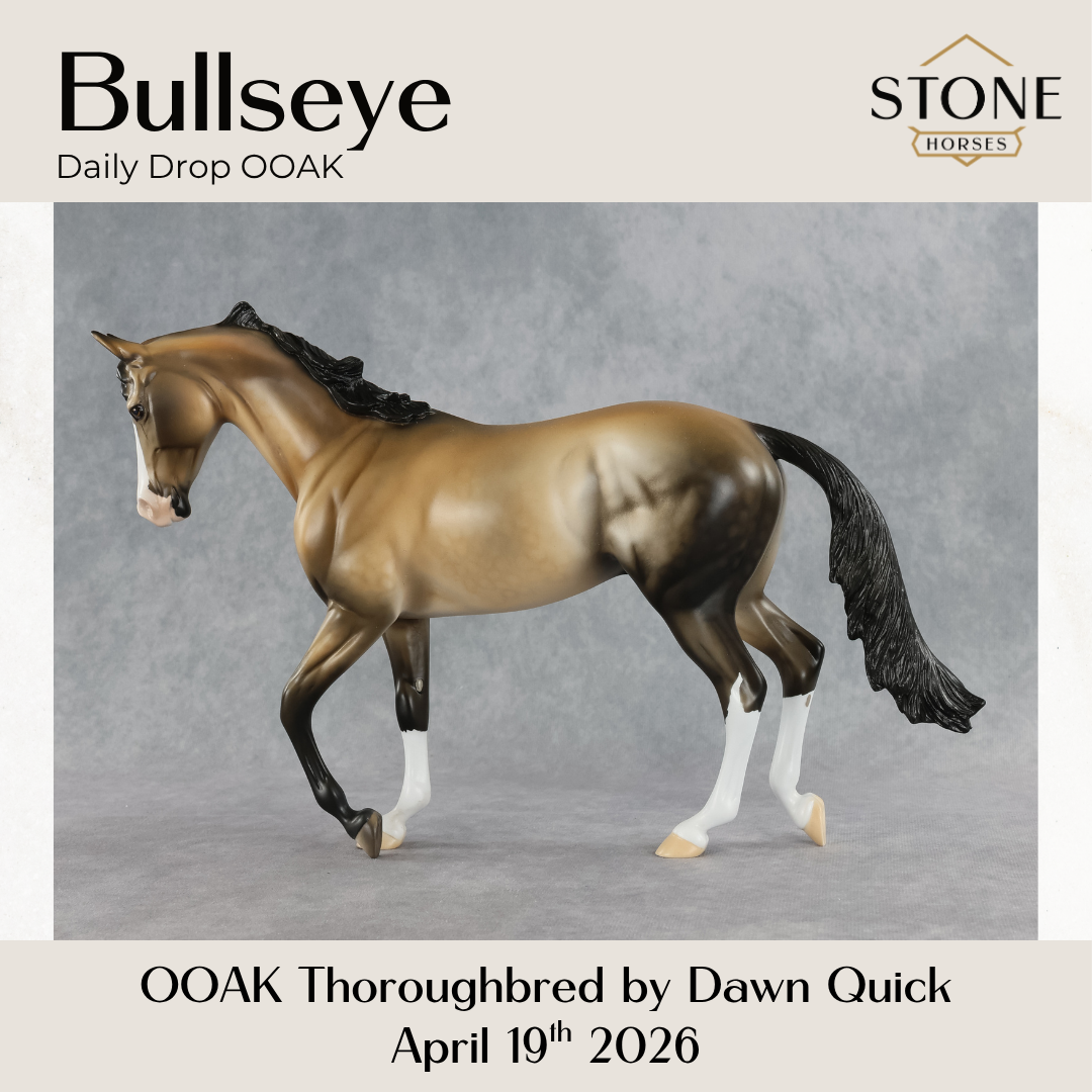 Bullseye OOAK Thoroughbred by Dawn Quick DDOOAKs26