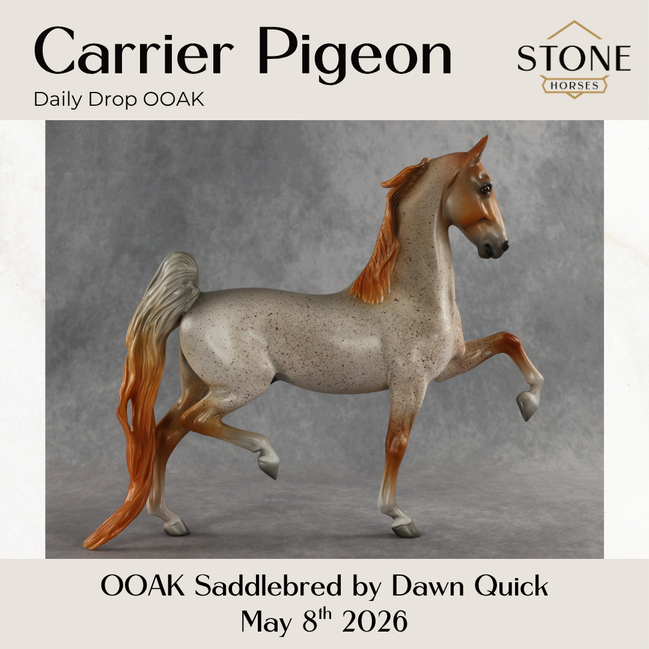 Carrier Pigeon OOAK Saddlebred by Dawn Quick DDOOAKs26