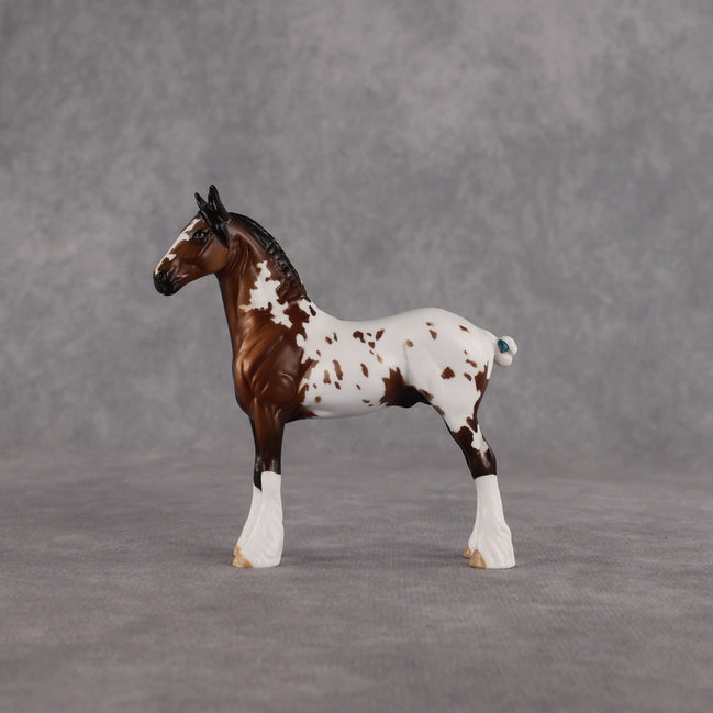 Casa Flocka OOAK Chip Standing Drafter by Dawn Quick EQ26