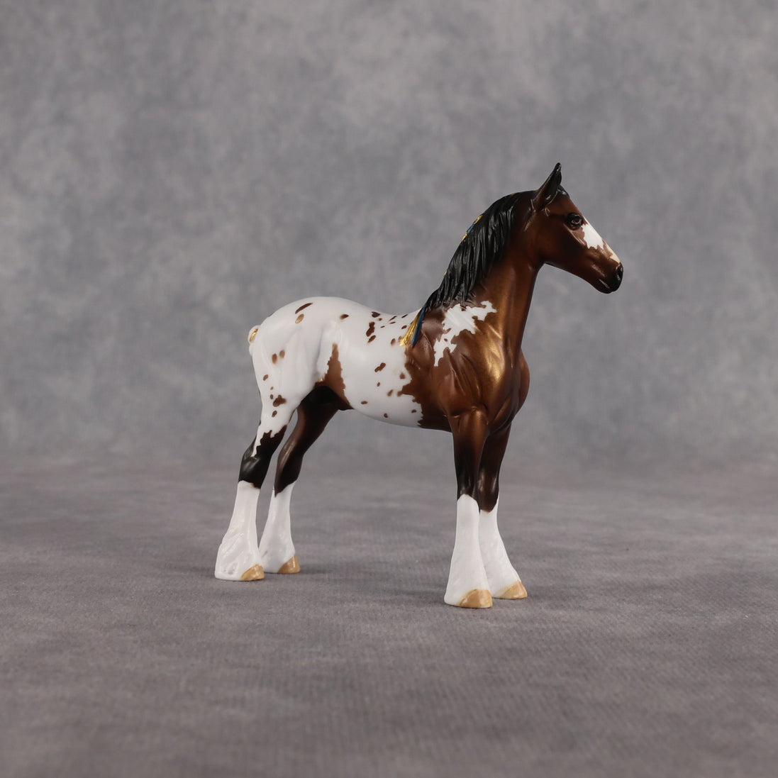 Casa Flocka OOAK Chip Standing Drafter by Dawn Quick EQ26