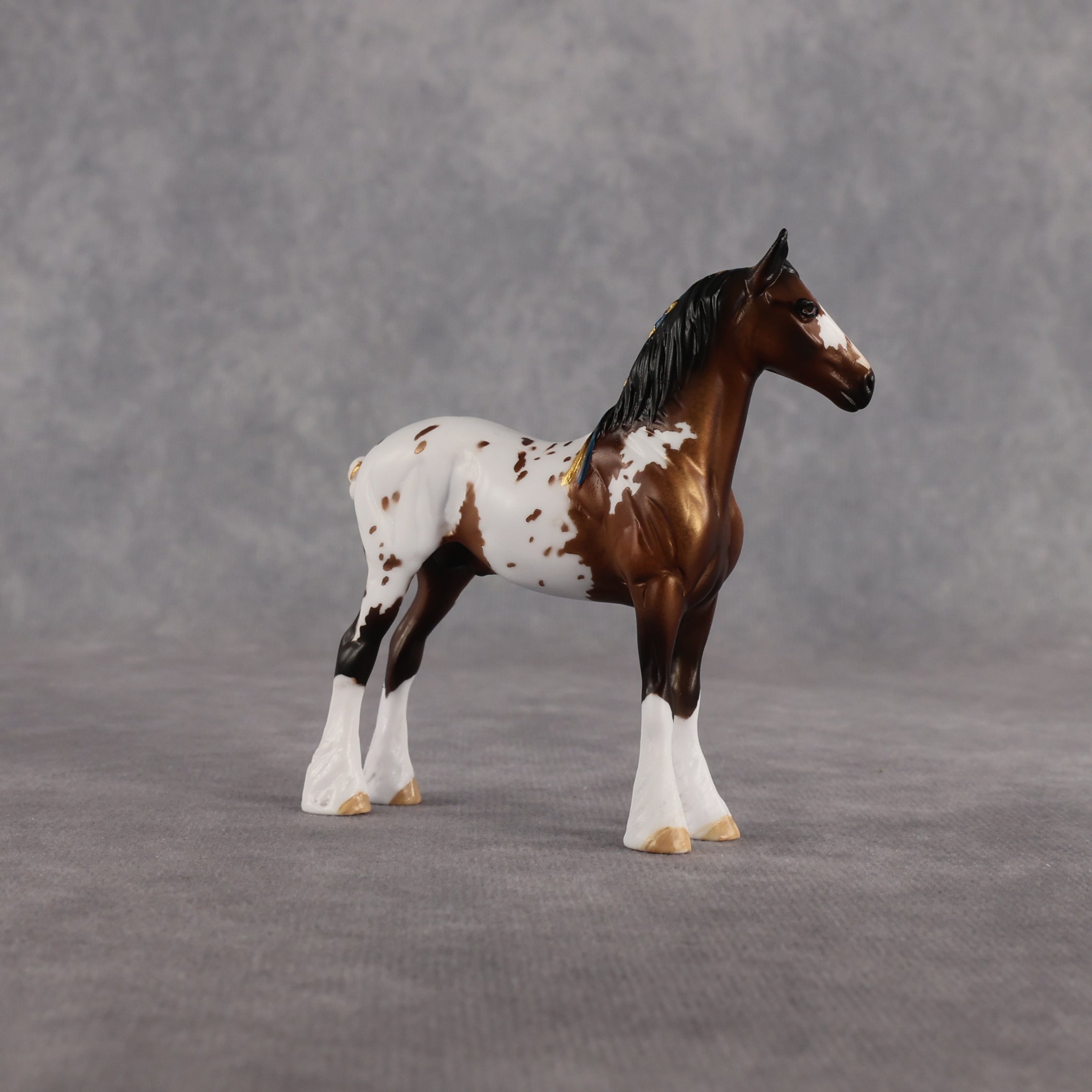 Casa Flocka OOAK Chip Standing Drafter by Dawn Quick EQ26