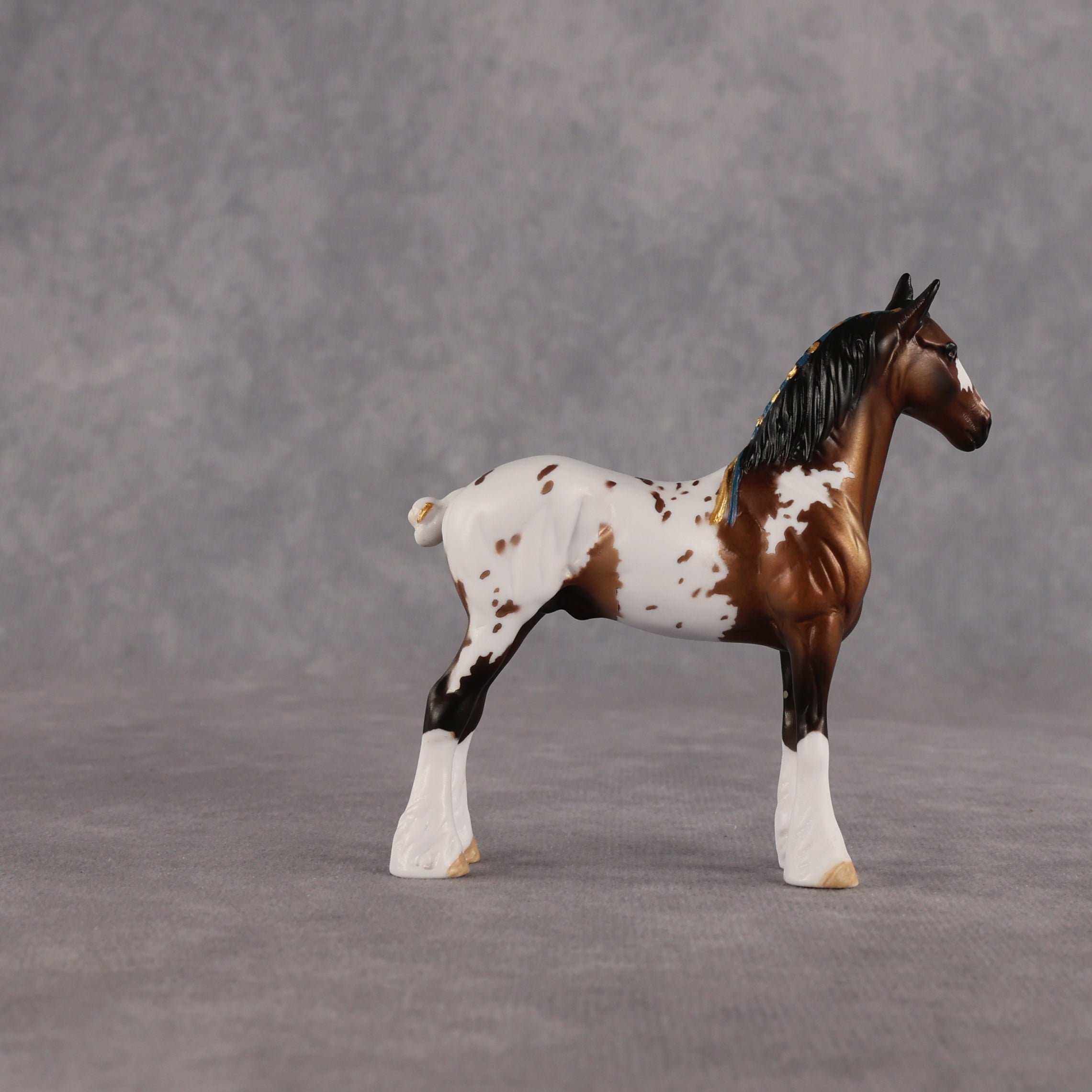 Casa Flocka OOAK Chip Standing Drafter by Dawn Quick EQ26
