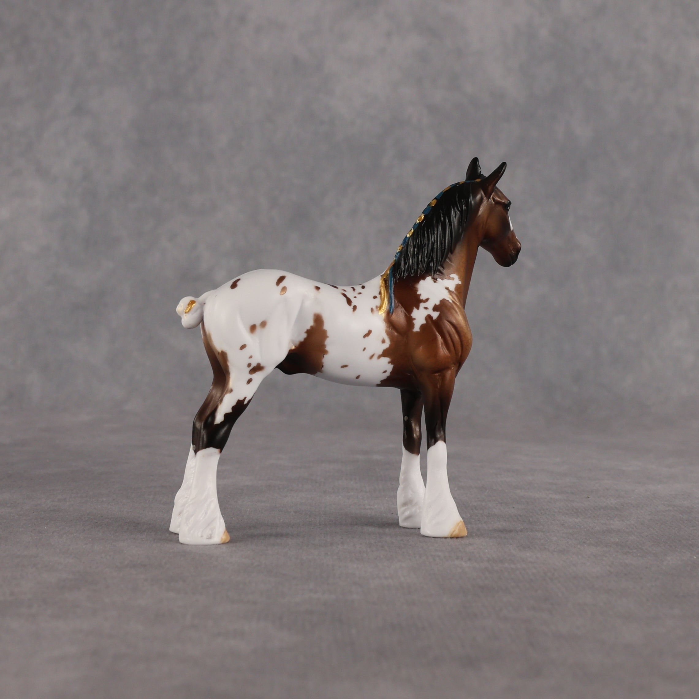 Casa Flocka OOAK Chip Standing Drafter by Dawn Quick EQ26