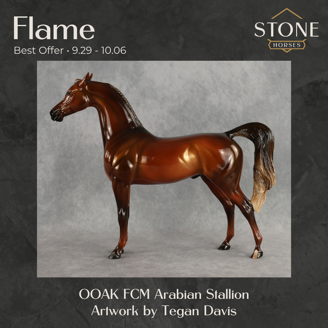 Flame OOAK FCM Arabian Stallion by Tegan Davis Best Offer 9.29.2026