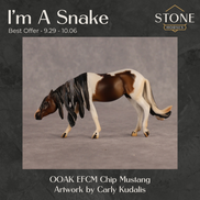 I'm A Snake OOAK EFCM Chip Mustang by Carly Kudalis Best Offer 9.29.2026