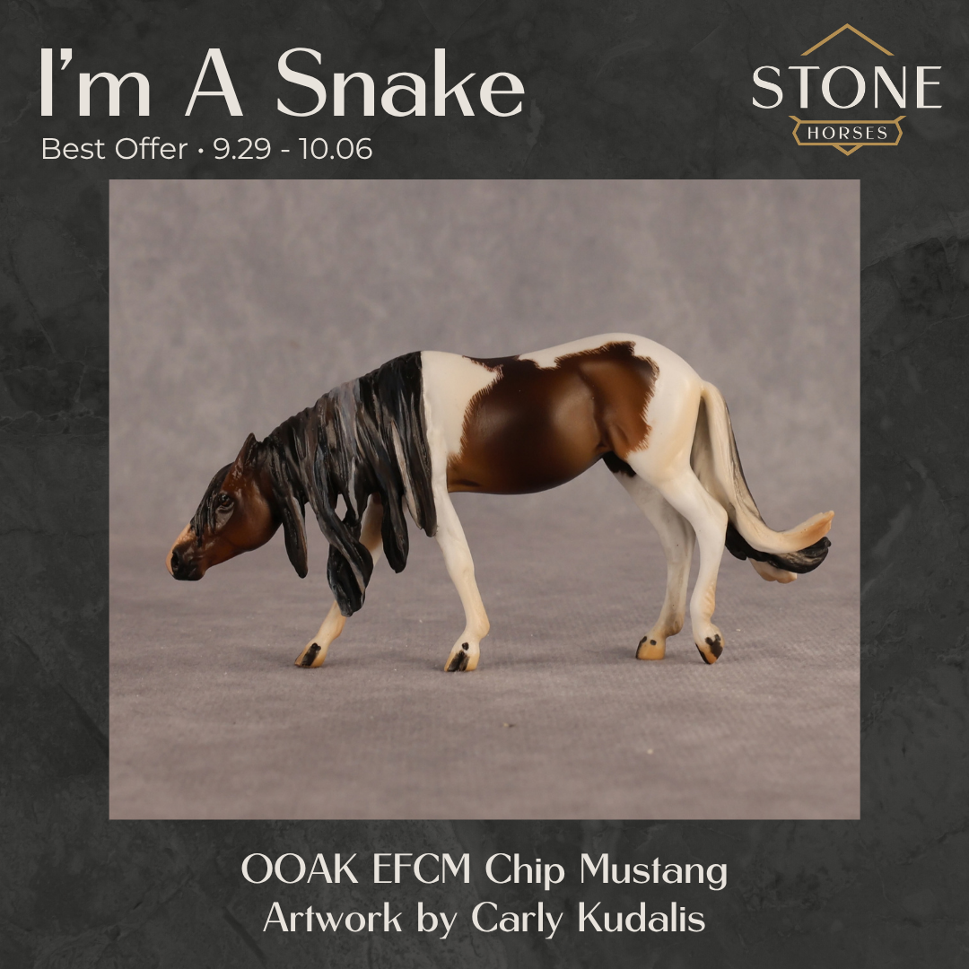 I'm A Snake OOAK EFCM Chip Mustang by Carly Kudalis Best Offer 9.29.2026