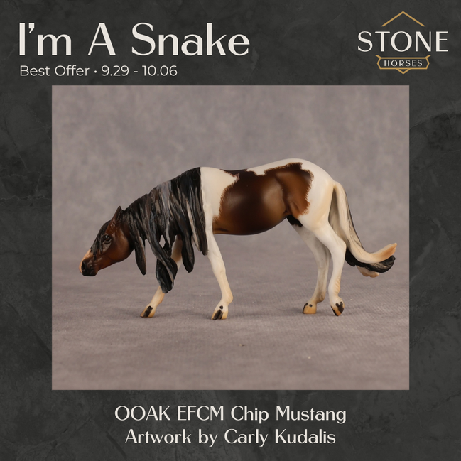 I'm A Snake OOAK EFCM Chip Mustang by Carly Kudalis Best Offer 9.29.2026