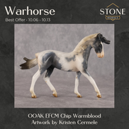 Warhorse OOAK EFCM Chip Warmblood by Kristen Cermele Best Offer 10.6.2026