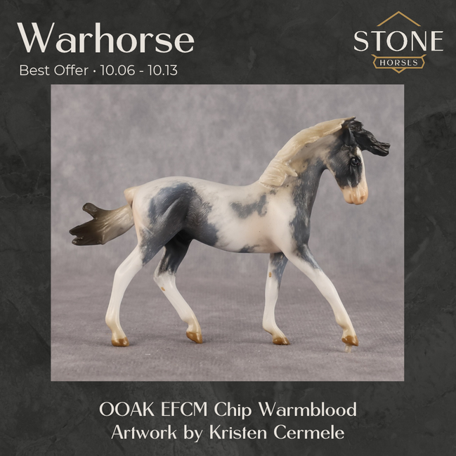 Warhorse OOAK EFCM Chip Warmblood by Kristen Cermele Best Offer 10.6.2026