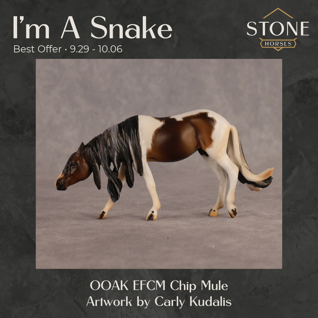 I'm A Snake OOAK EFCM Chip Mustang by Carly Kudalis Best Offer 9.29.2026