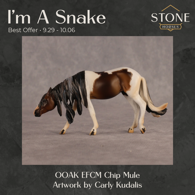 I'm A Snake OOAK EFCM Chip Mustang by Carly Kudalis Best Offer 9.29.2026