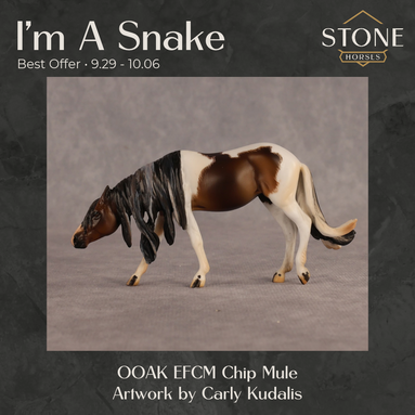 I'm A Snake OOAK EFCM Chip Mustang by Carly Kudalis Best Offer 9.29.2026