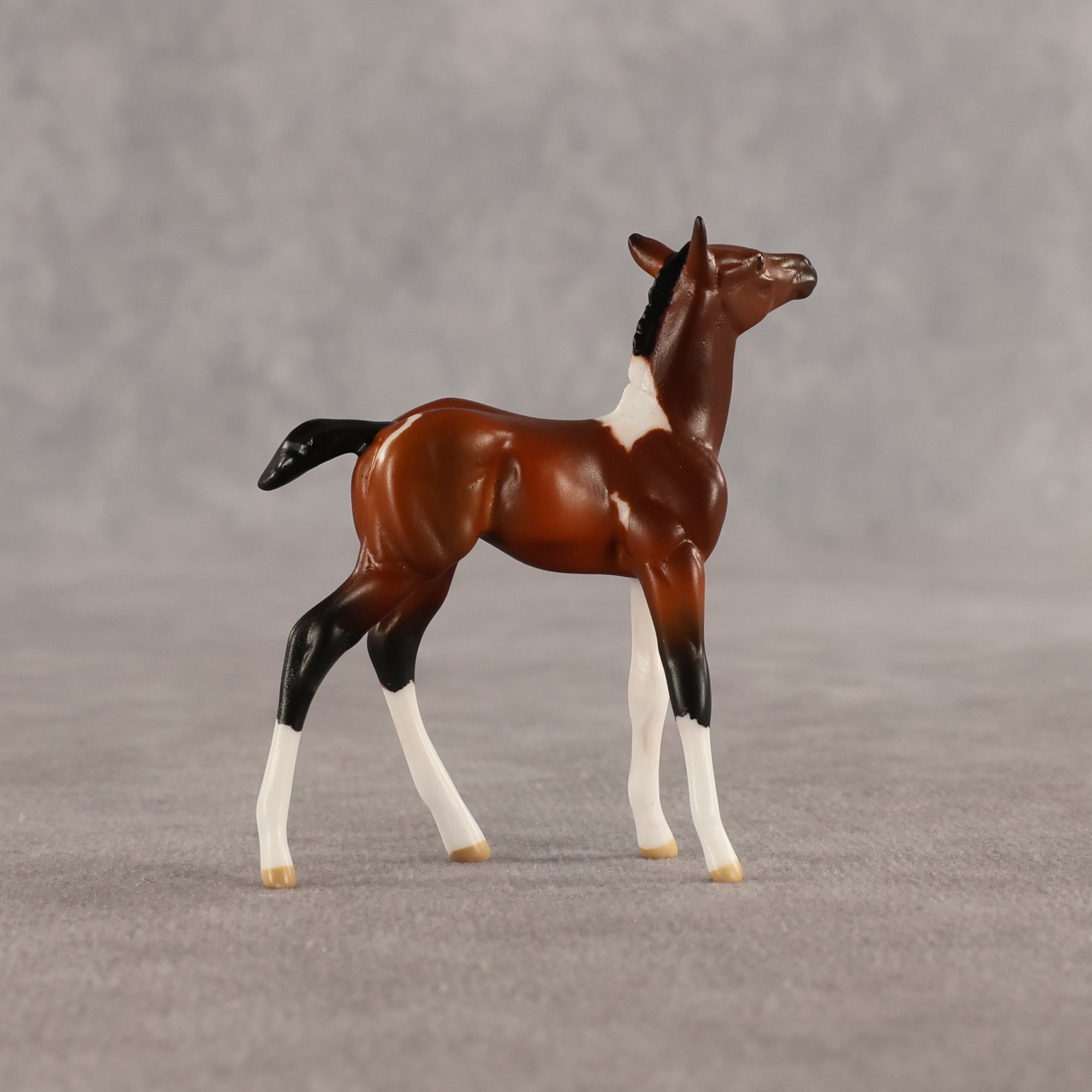 Dove &amp; Chick OOAK Chip FCM Stock Horse &amp; Chip Foal by Anna Rieck SCD26