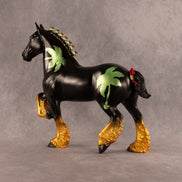 Christmas in July OOAK Trotting Drafter by Anna Rieck EQ26