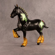 Christmas in July OOAK Trotting Drafter by Anna Rieck EQ26