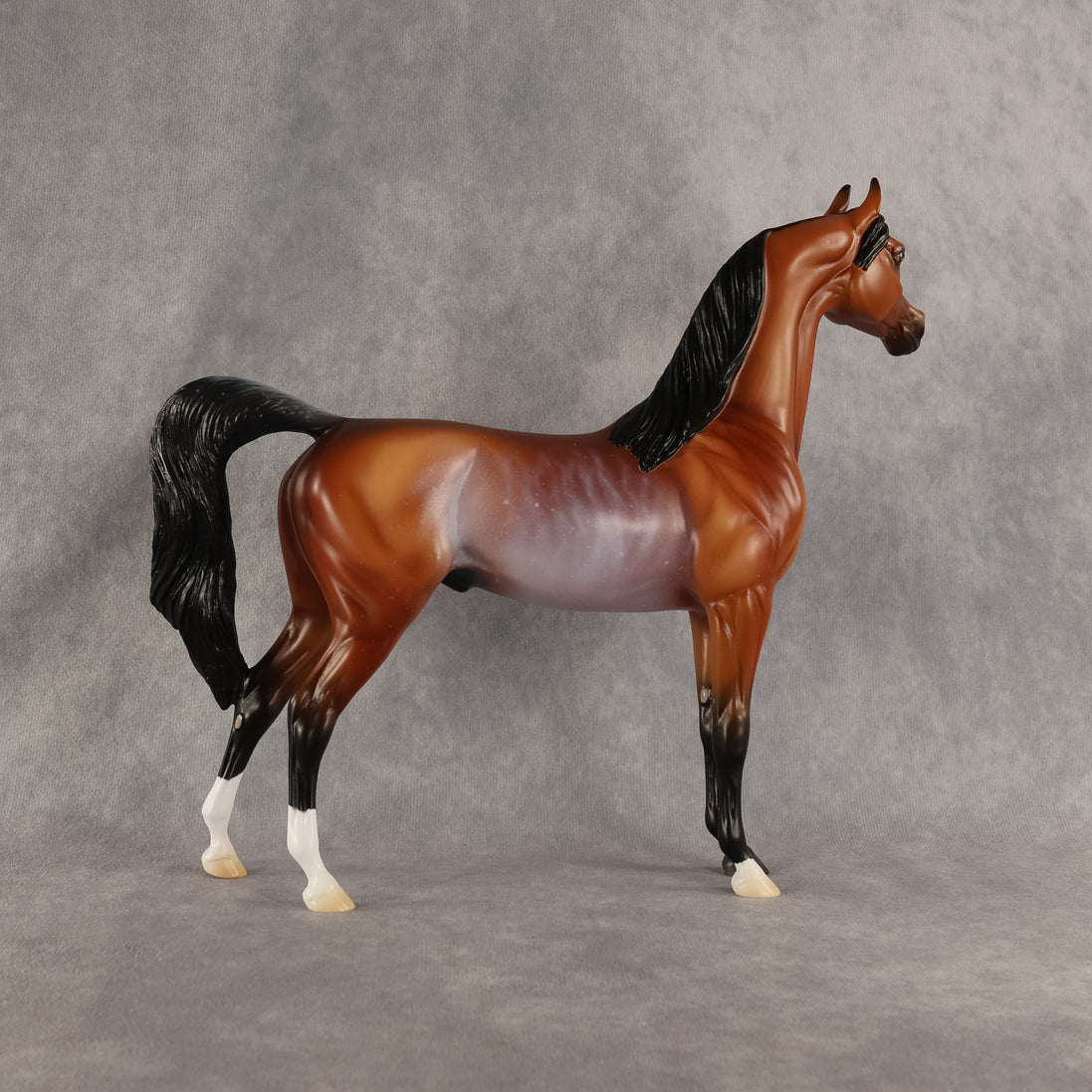 Cloudy With A Chance of Flockies OOAK Arabian Stallion by Madi Wiseman DDOOAKs26
