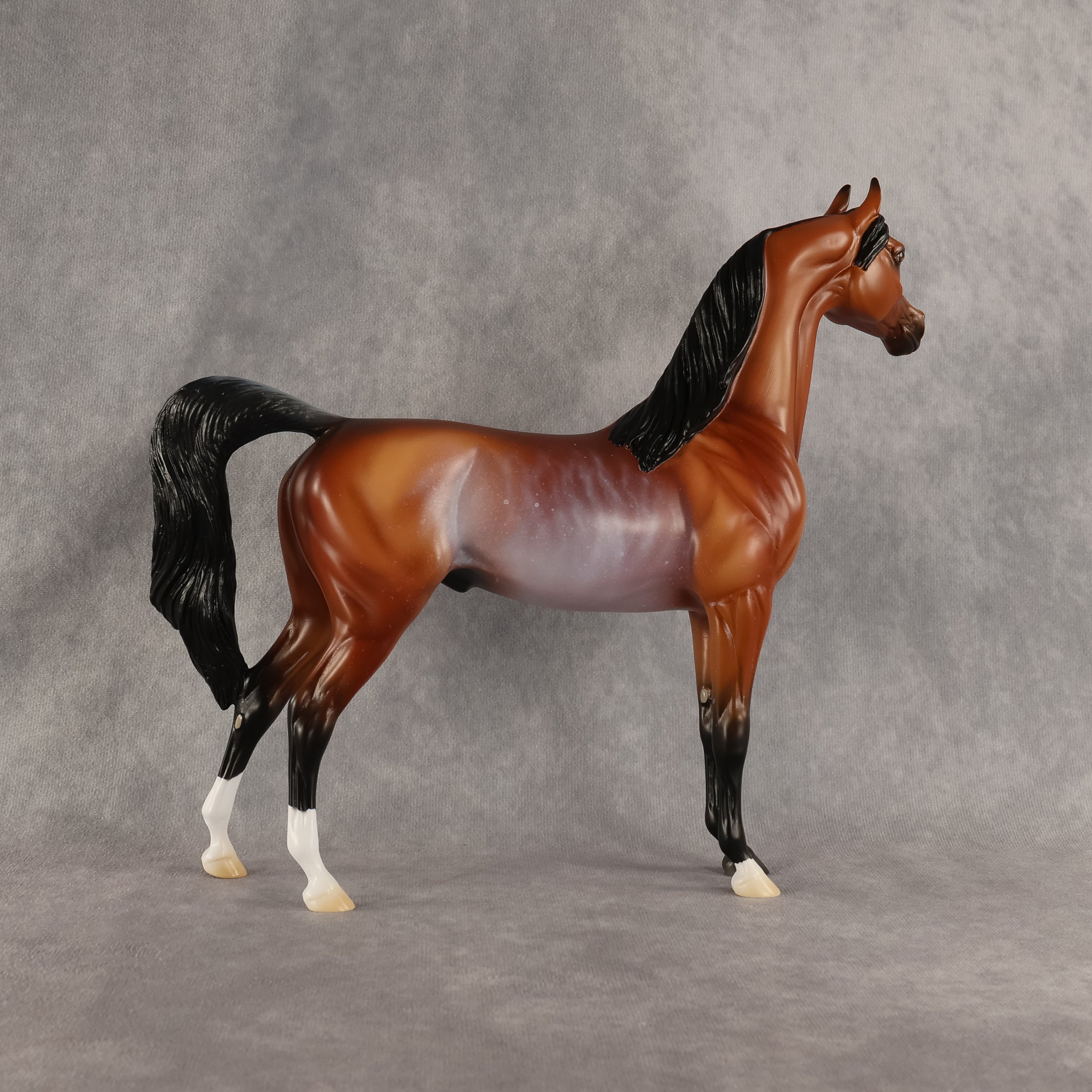Cloudy With A Chance of Flockies OOAK Arabian Stallion by Madi Wiseman DDOOAKs26