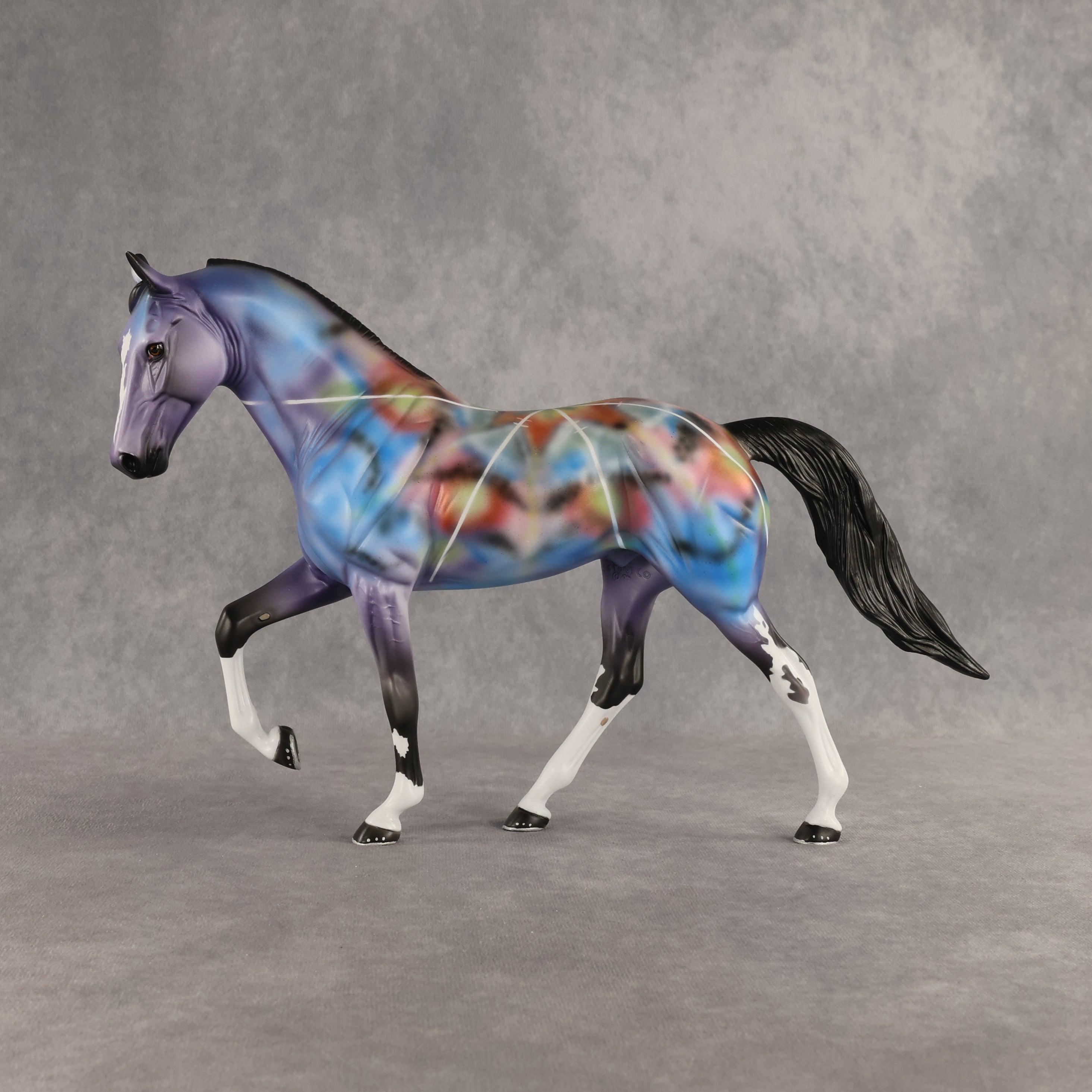 Color Burst OOAK Tennessee Walker by Dawn Quick SHCF26