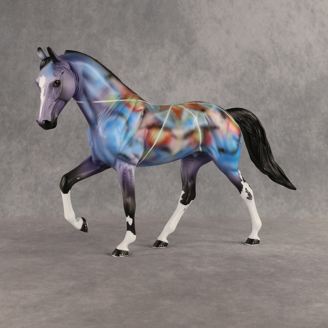 Color Burst OOAK Tennessee Walker by Dawn Quick SHCF26