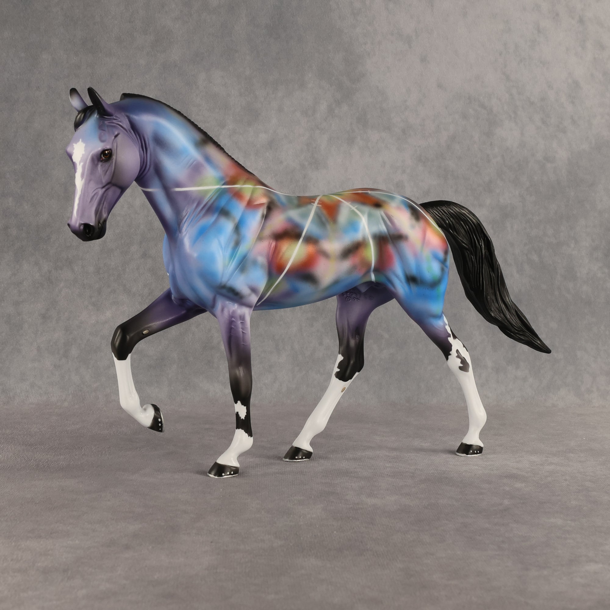 Color Burst OOAK Tennessee Walker by Dawn Quick SHCF26