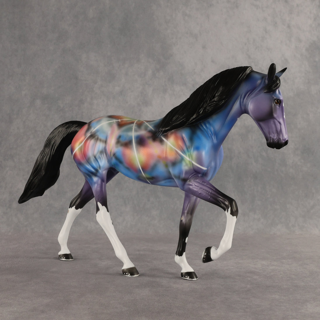 Color Burst OOAK Tennessee Walker by Dawn Quick SHCF26