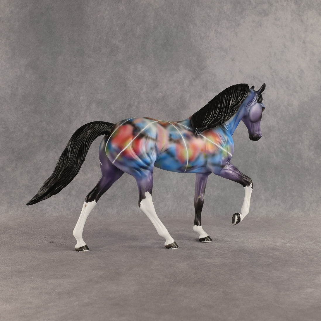 Color Burst OOAK Tennessee Walker by Dawn Quick SHCF26