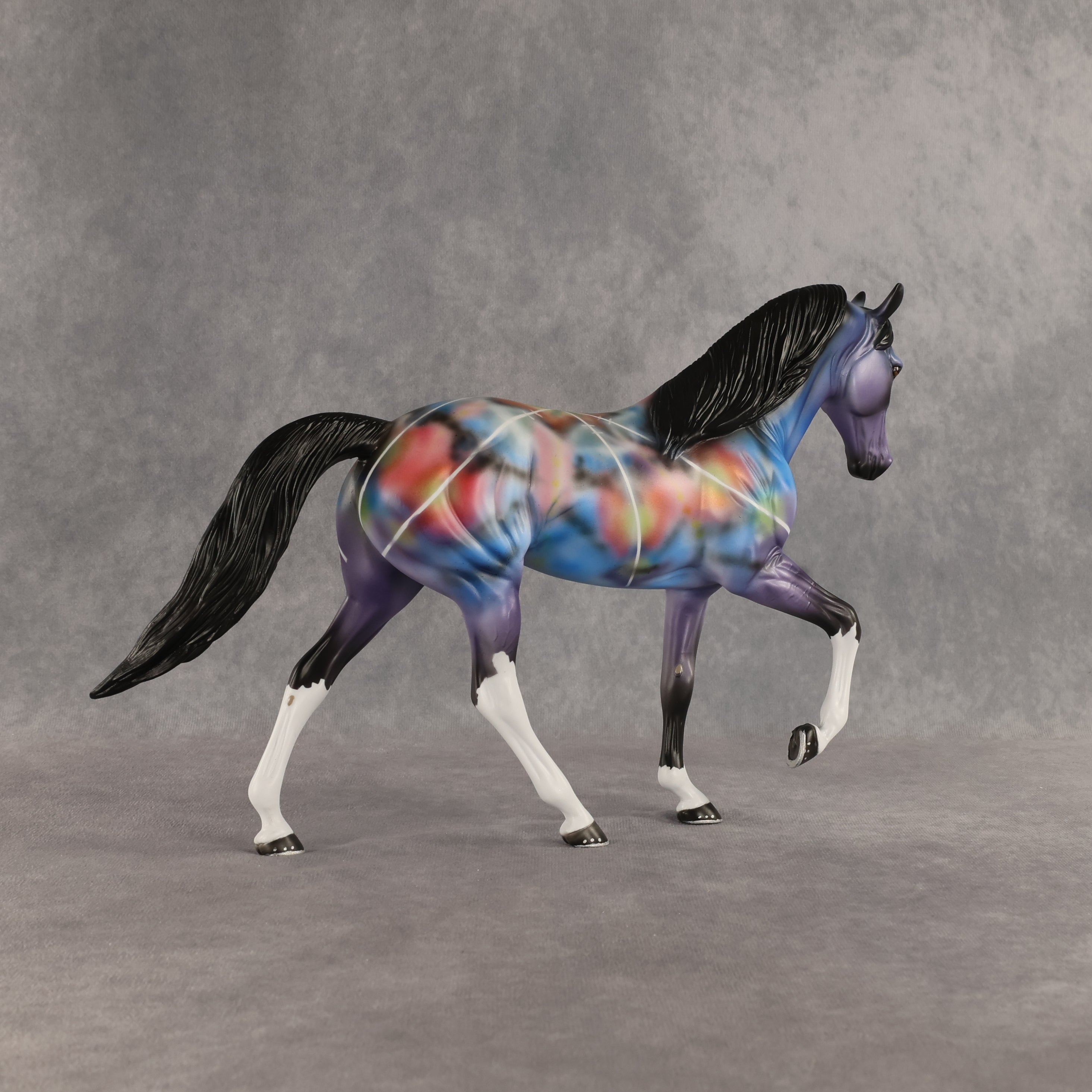 Color Burst OOAK Tennessee Walker by Dawn Quick SHCF26