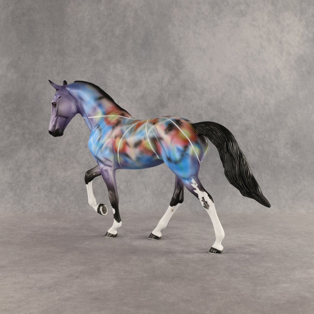 Color Burst OOAK Tennessee Walker by Dawn Quick SHCF26