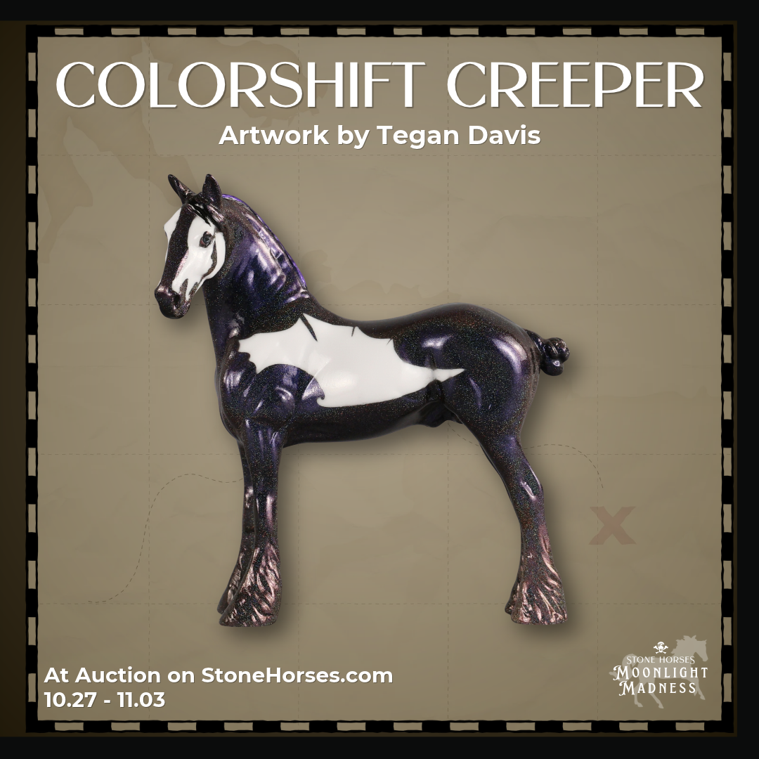 Colorshift Creeper OOAK FCM Chip Standing Drafter by Tegan Davis & Melanie Miller MM26