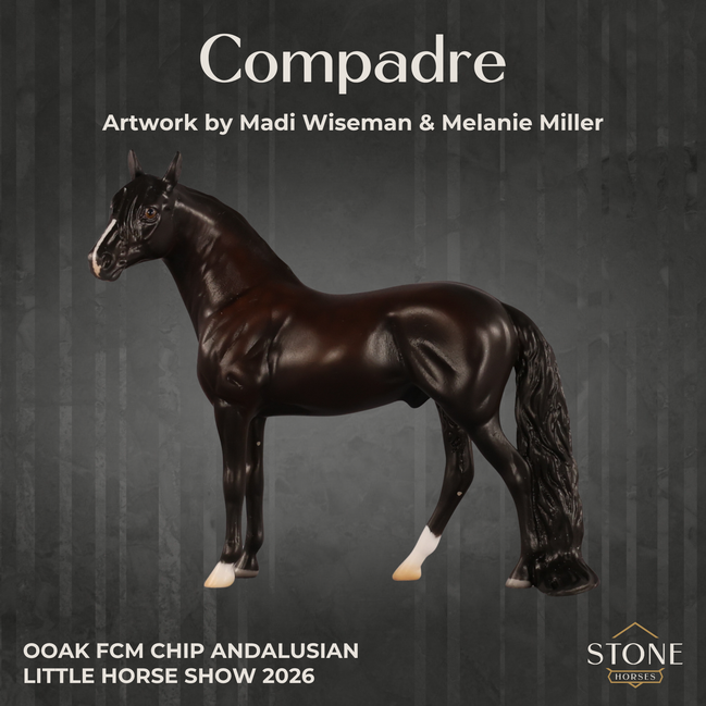 Compadre OOAK FCM Chip Andalusian by Madi Wiseman & Melanie Miller LHS26