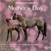 Cookie & Chocolate Chip OOAK Chip FCM Stock Horse & Chip Foal by Anna Rieck SCD26