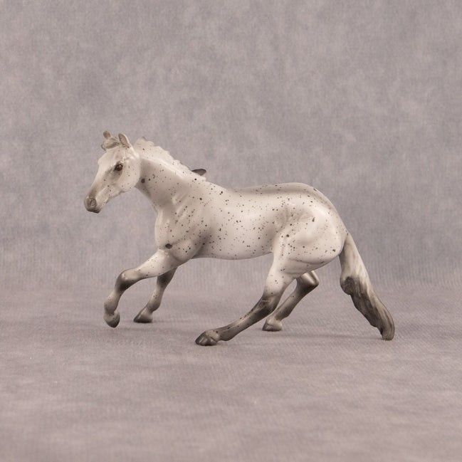 Cookies and Creme OOAK Chip Cutting Horse by Madi Wiseman EQ26