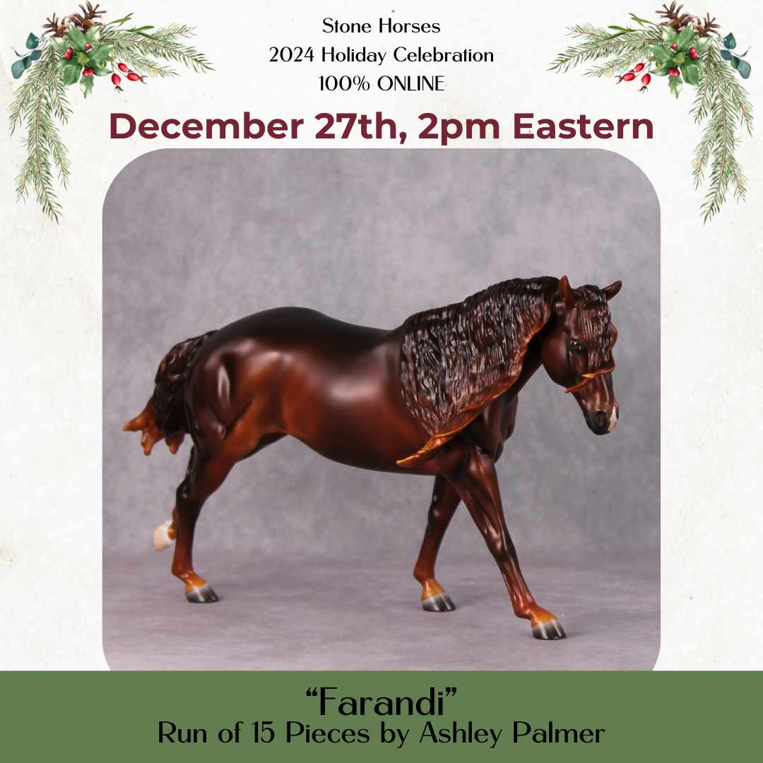 Farandi LE-15 Liver Chestnut Custom Running Stock Horse By Ashley Palmer Holiday Sale Run HS24