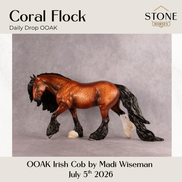 Coral Flock OOAK Irish Cob by Madi Wiseman DDOOAKs26