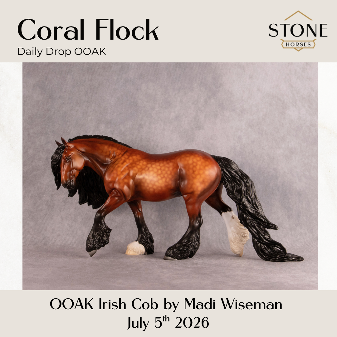 Coral Flock OOAK Irish Cob by Madi Wiseman DDOOAKs26