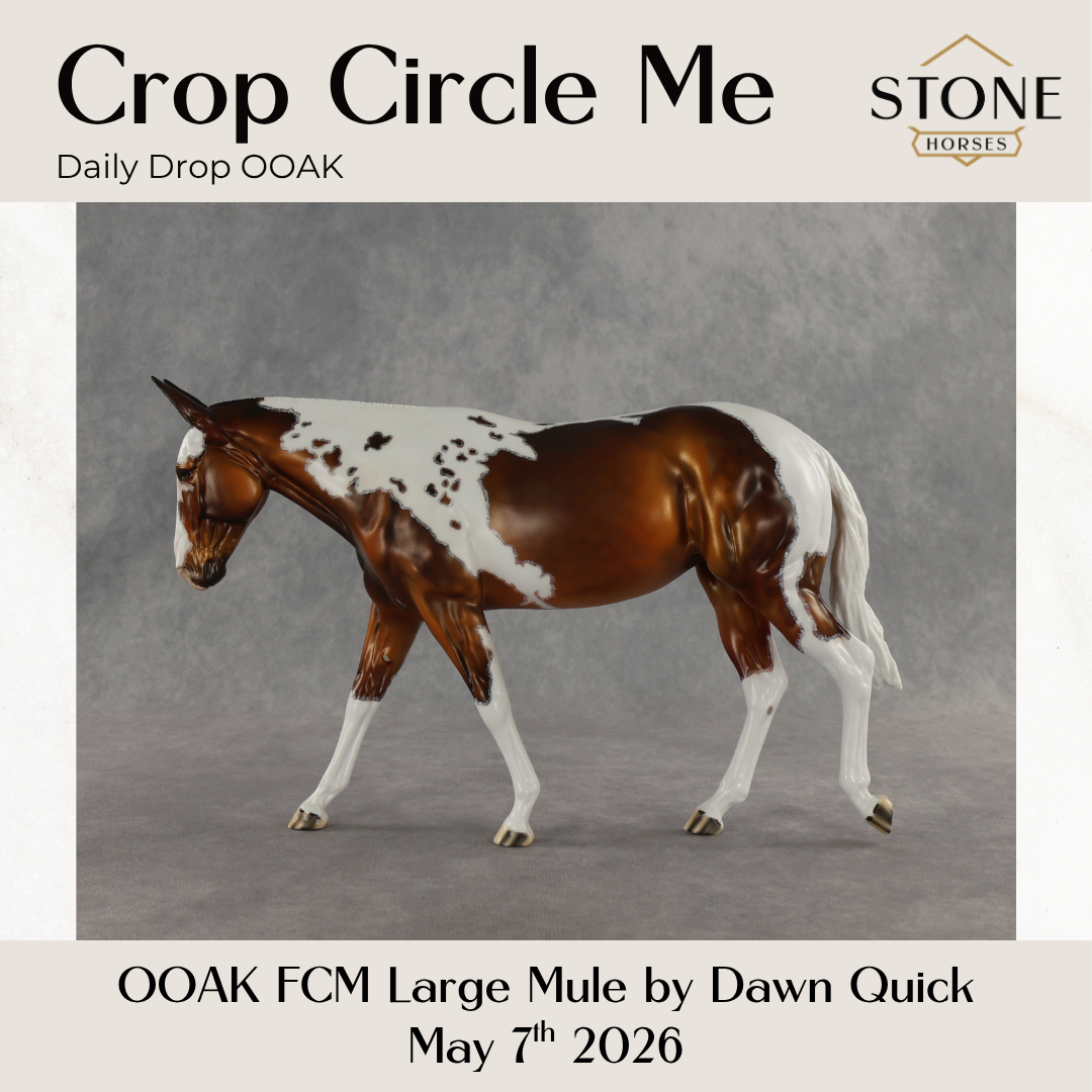 Crop Circle Me OOAK FCM Large Mule by Dawn Quick DDOOAKs26