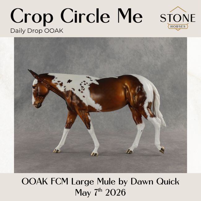 Crop Circle Me OOAK FCM Large Mule by Dawn Quick DDOOAKs26