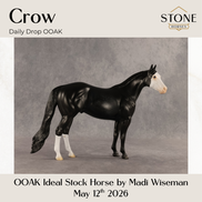 Crow OOAK Ideal Stock Horse by Madi Wiseman DDOOAKs26