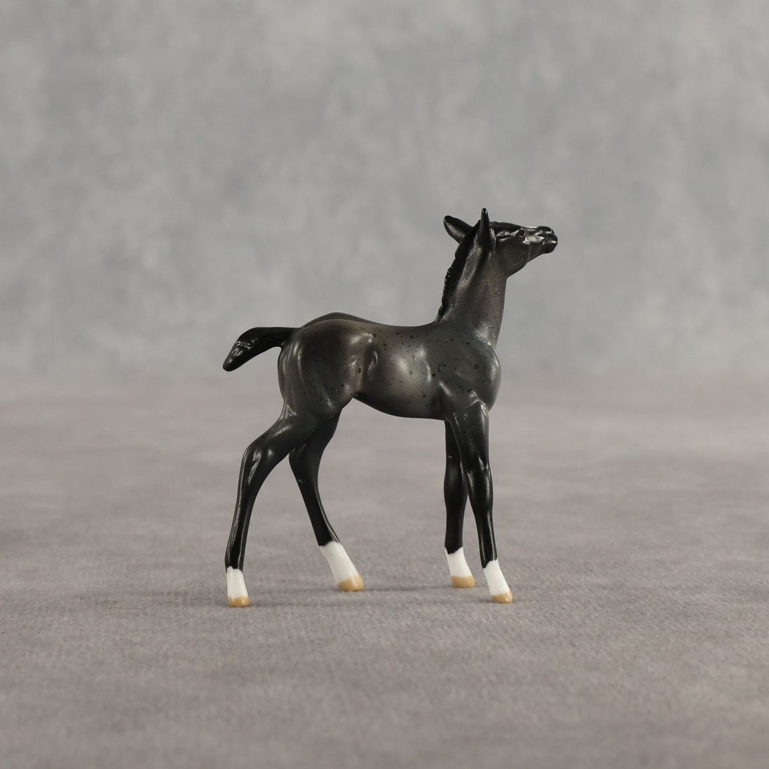 Azul & Cyan OOAK Chip FCM Stock Horse & Chip Foal by Anna Rieck SCD26