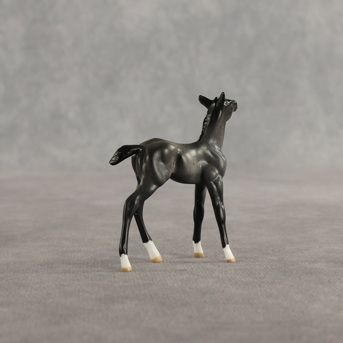 Azul & Cyan OOAK Chip FCM Stock Horse & Chip Foal by Anna Rieck SCD26