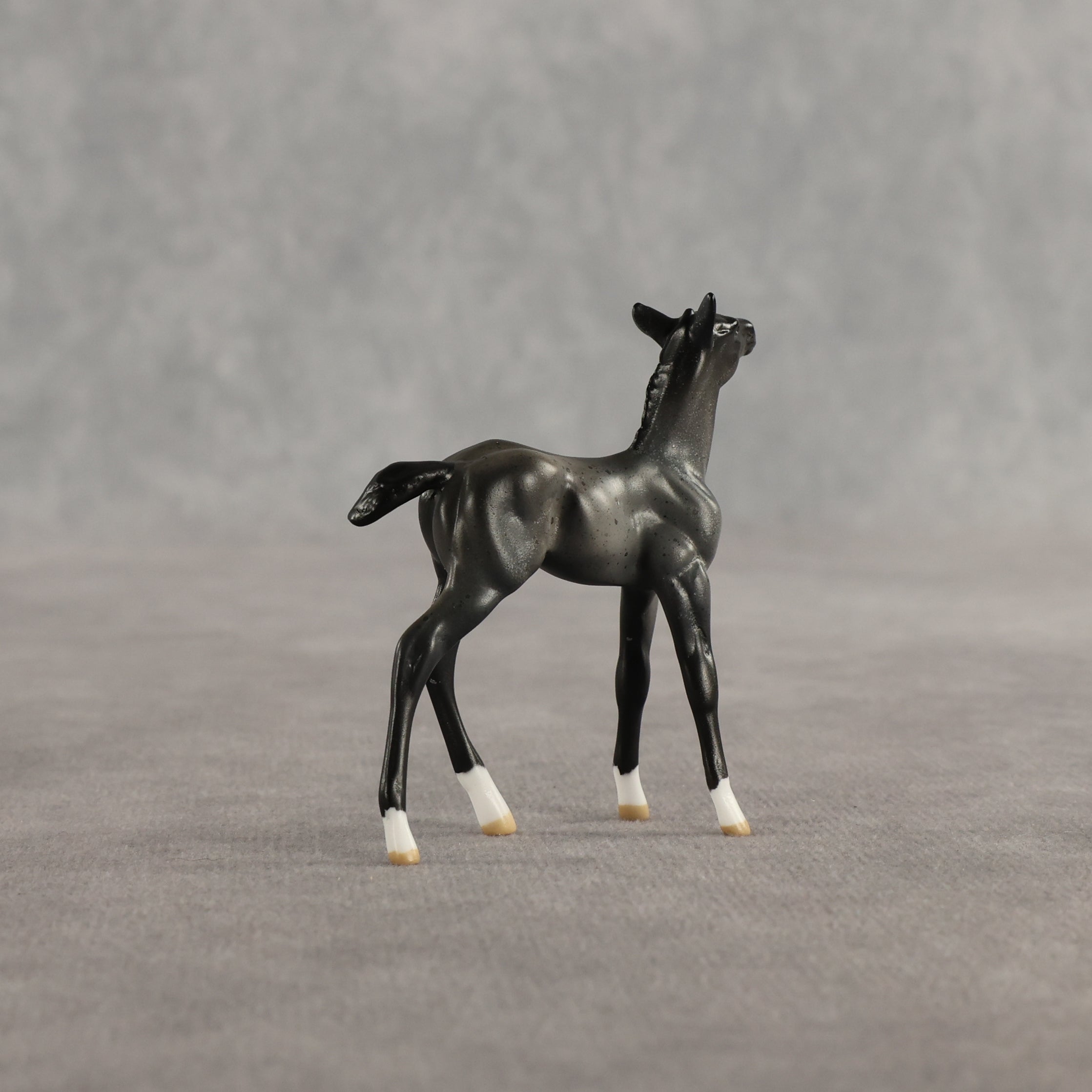 Azul & Cyan OOAK Chip FCM Stock Horse & Chip Foal by Anna Rieck SCD26
