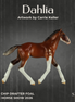 Dahlia OOAK Violet Chip Draft Foal by Carrie Keller LHS26