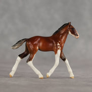 Dahlia OOAK Violet Chip Draft Foal by Carrie Keller LHS26